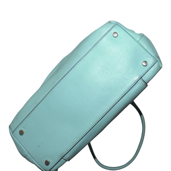 Kate Spade Hampton Road Janie Bag Double-Handle Satchel Seafoam No Strap GUC - Picture 7 of 16